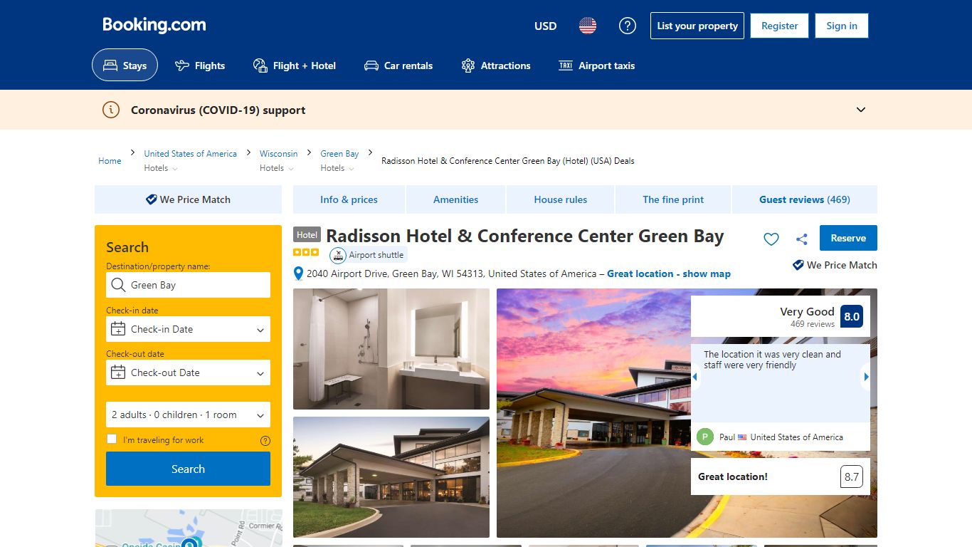 Radisson Hotel & Conference Center Green Bay - Booking.com