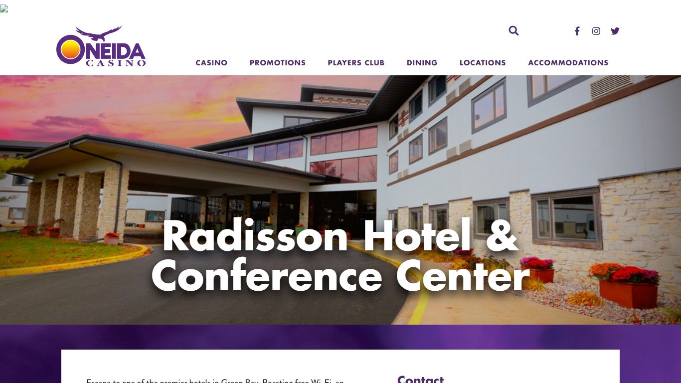 Radisson Hotel & Conference Center | Oneida Casino