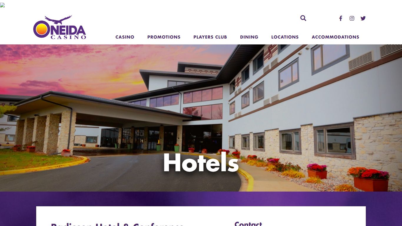 Hotels | Oneida Casino